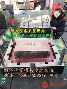 塑料模具 塑胶折叠周转箱模具 pp塑胶折叠零件盒模具开模工厂