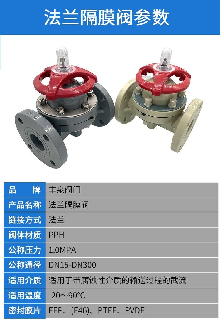 PPH隔膜阀 塑料法兰耐腐蚀阀门与PP耐酸碱隔离阀厂家的全面解析