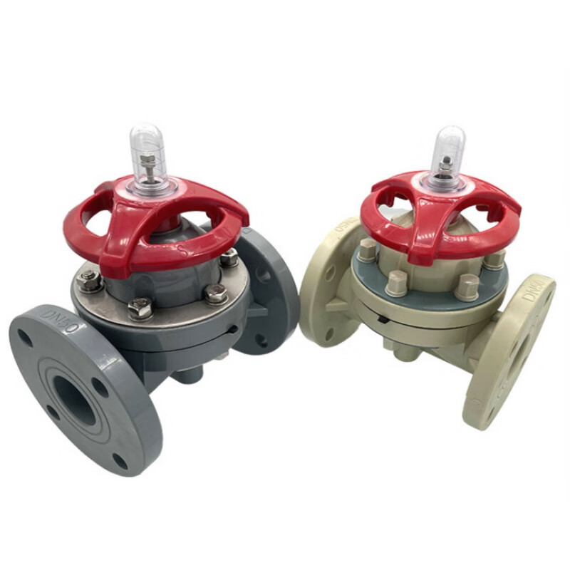 丹斯提尼PPH隔膜阀 DN15塑料法兰隔膜阀在耐酸碱腐蚀环境中的应用优势